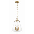 Crystorama VSS-7004-LG Luxe Gold Voss 3 Light Luxe Gold Mini Chandelier Image 1
