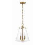 Crystorama Voss 3 Light Luxe Gold Mini Chandelier