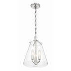 Crystorama VSS-7004-PN Polished Nickel Voss 3 Light Polished Nickel Mini Chandelier Image 3
