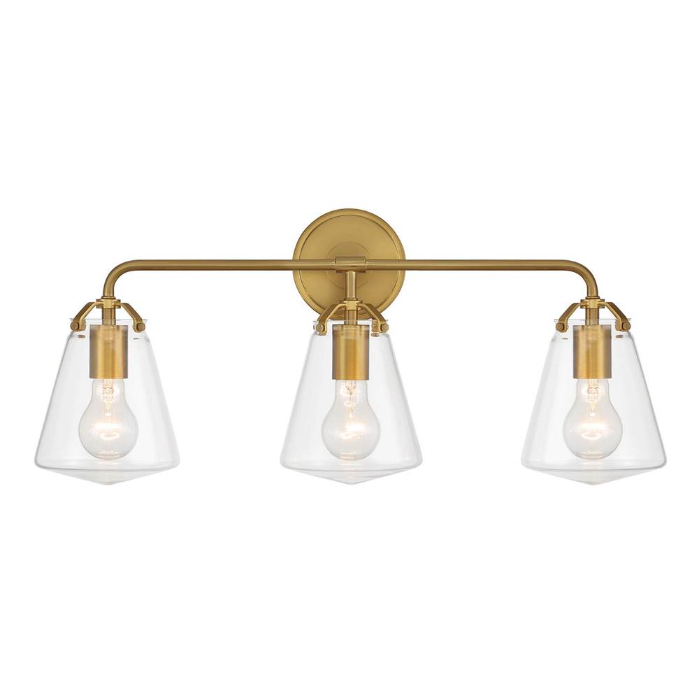 Crystorama VSS-7013-LG Luxe Gold Voss 3 Light Luxe Gold Bathroom Vanity Image 1