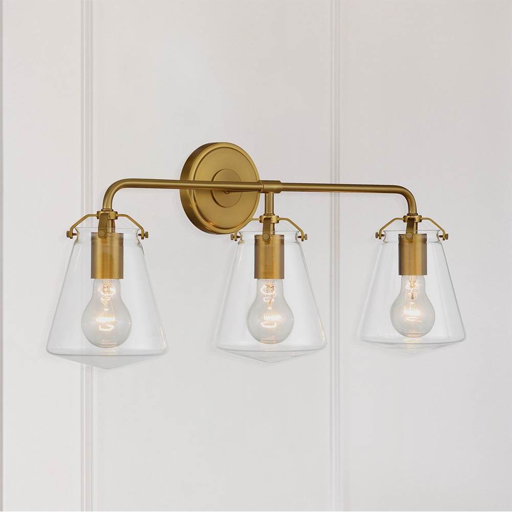 Crystorama VSS-7013-LG Luxe Gold Voss 3 Light Luxe Gold Bathroom Vanity Image 2