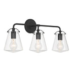 Crystorama VSS-7013-MK Matte Black Voss 3 Light Matte Black Bathroom Vanity Image 5