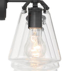 Crystorama VSS-7013-MK Matte Black Voss 3 Light Matte Black Bathroom Vanity Image 3