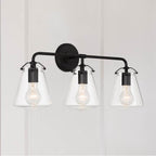 Crystorama VSS-7013-MK Matte Black Voss 3 Light Matte Black Bathroom Vanity Image 2
