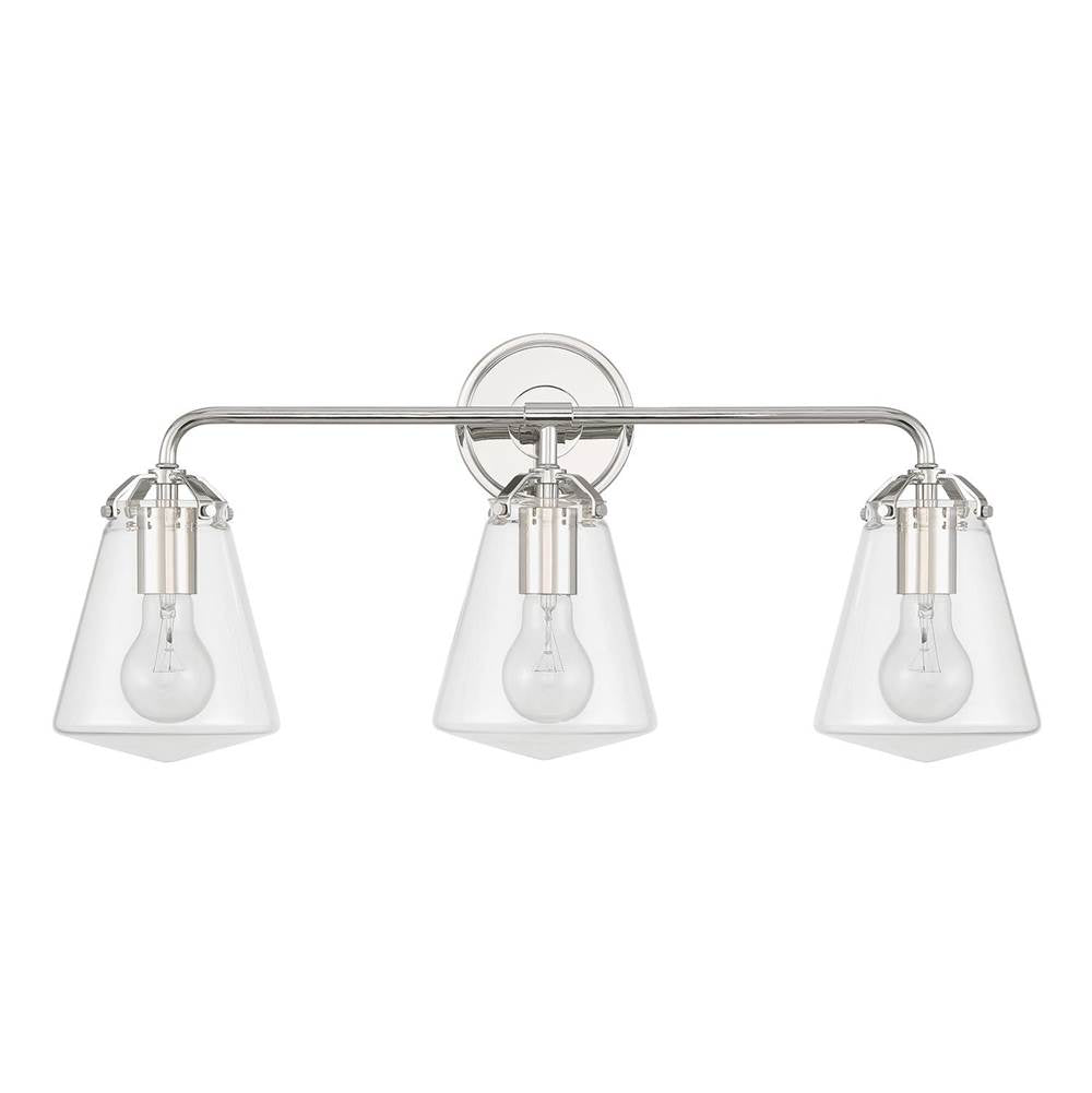 Crystorama Voss 3 Light Luxe Gold Bathroom Vanity