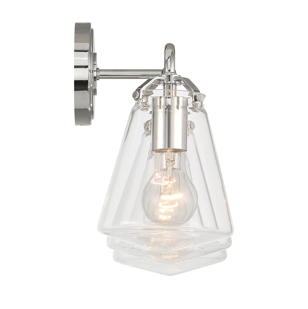 Crystorama VSS-7013-PN Polished Nickel Voss 3 Light Polished Nickel Bathroom Vanity Image 4