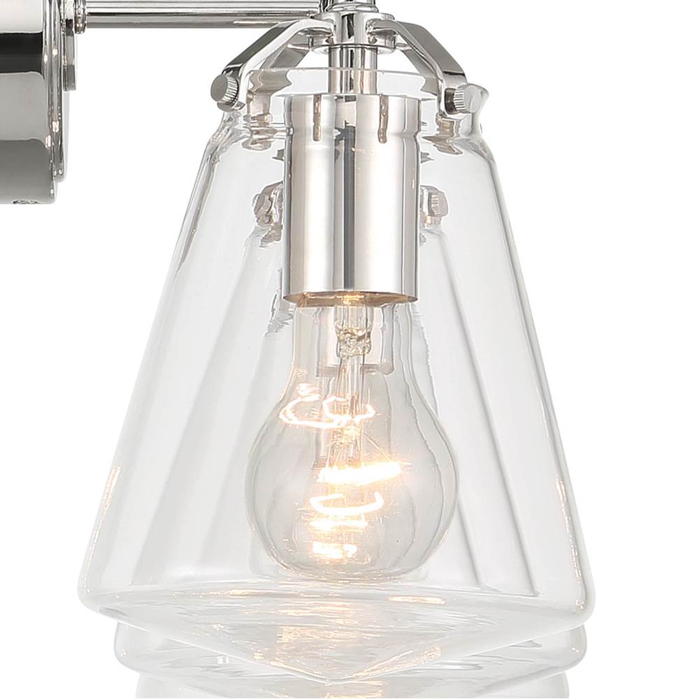 Crystorama VSS-7013-PN Polished Nickel Voss 3 Light Polished Nickel Bathroom Vanity Image 3