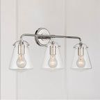 Crystorama VSS-7013-PN Polished Nickel Voss 3 Light Polished Nickel Bathroom Vanity Image 2