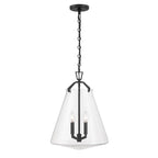 Crystorama VSS-7015-MK Matte Black Voss 4 Light Matte Black Pendant Image 5