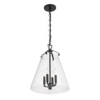 Crystorama VSS-7015-MK Matte Black Voss 4 Light Matte Black Pendant Image 4