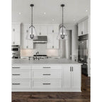 Crystorama VSS-7015-MK Matte Black Voss 4 Light Matte Black Pendant Image 2
