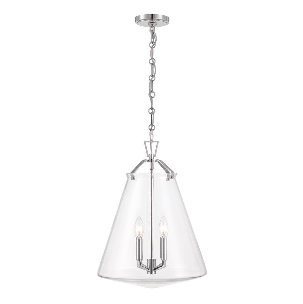 Crystorama VSS-7015-PN Polished Nickel Voss 4 Light Polished Nickel Pendant Image 5