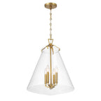 Crystorama VSS-7018-LG Luxe Gold Voss 4 Light Luxe Gold Pendant Image 1