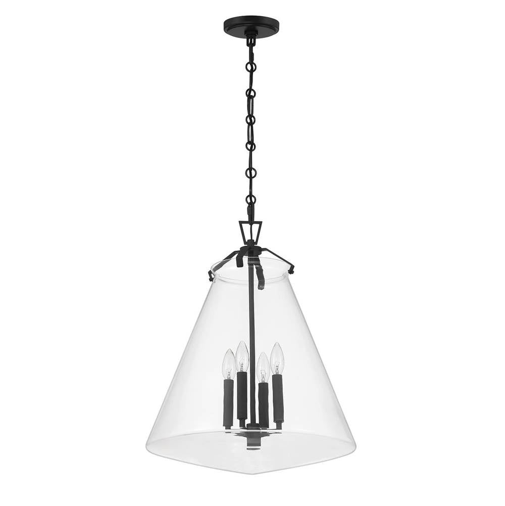 Crystorama Voss 4 Light Luxe Gold Pendant