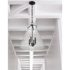 Crystorama VSS-7018-MK Matte Black Voss 4 Light Matte Black Pendant Image 2