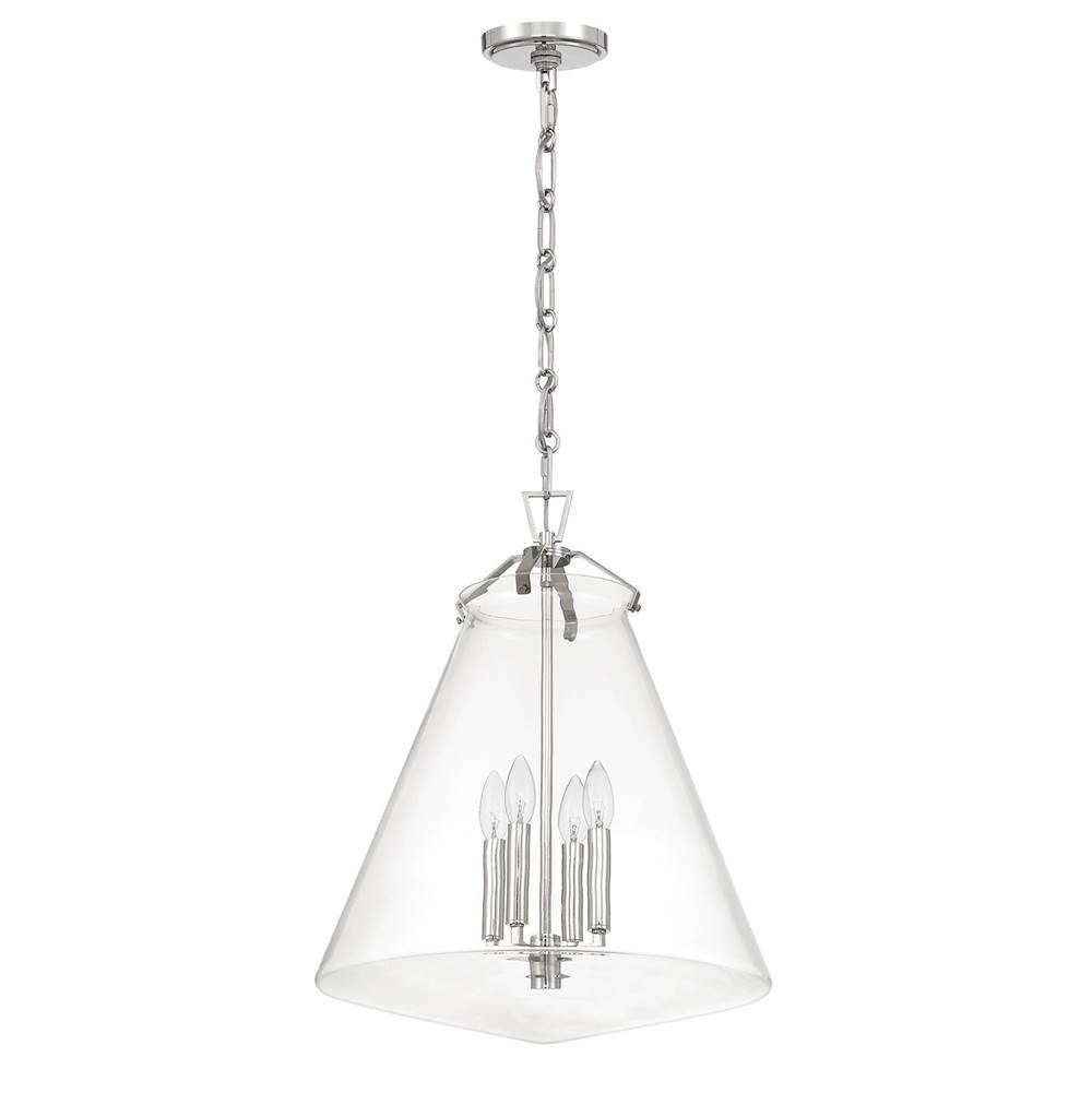 Crystorama Voss 4 Light Luxe Gold Pendant