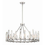 Crystorama WAT-B2008-PN Polished Nickel Watson 8 Light Polished Nickel Chandelier Image 1