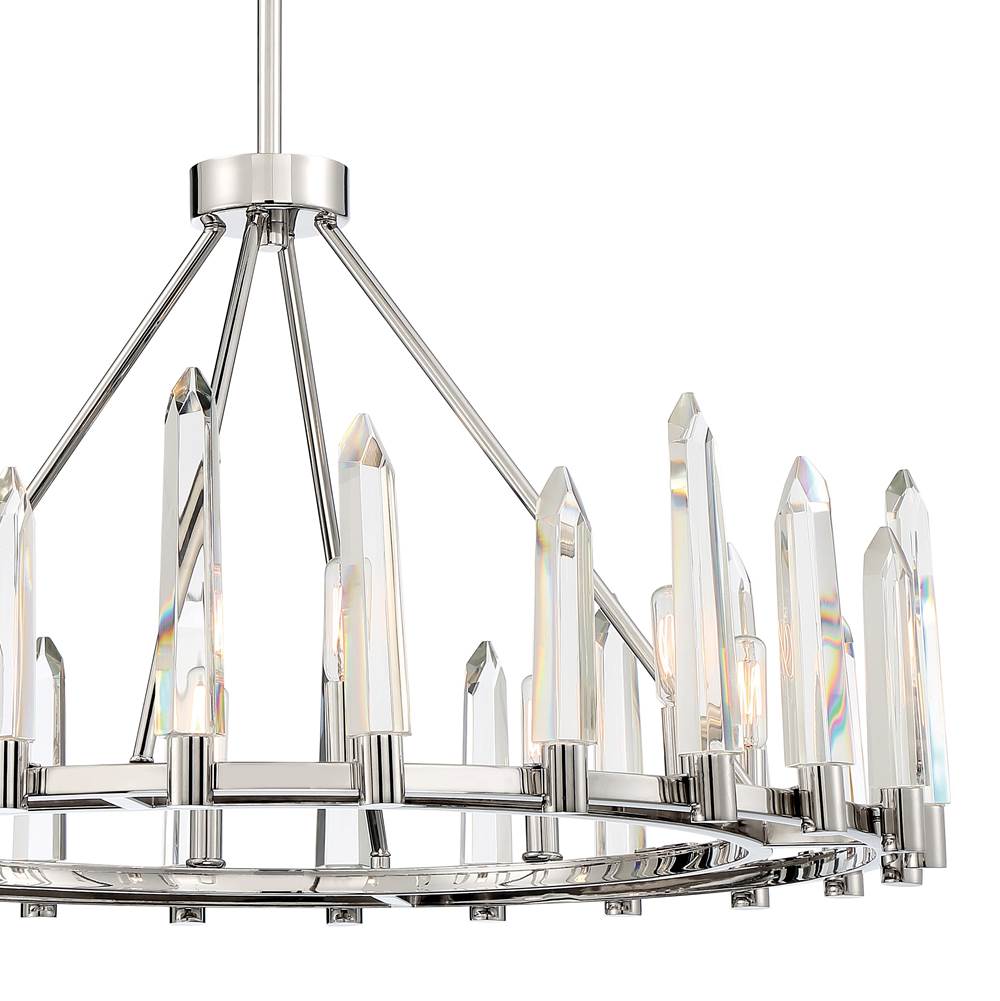 Crystorama WAT-B2008-PN Polished Nickel Watson 8 Light Polished Nickel Chandelier Image 7
