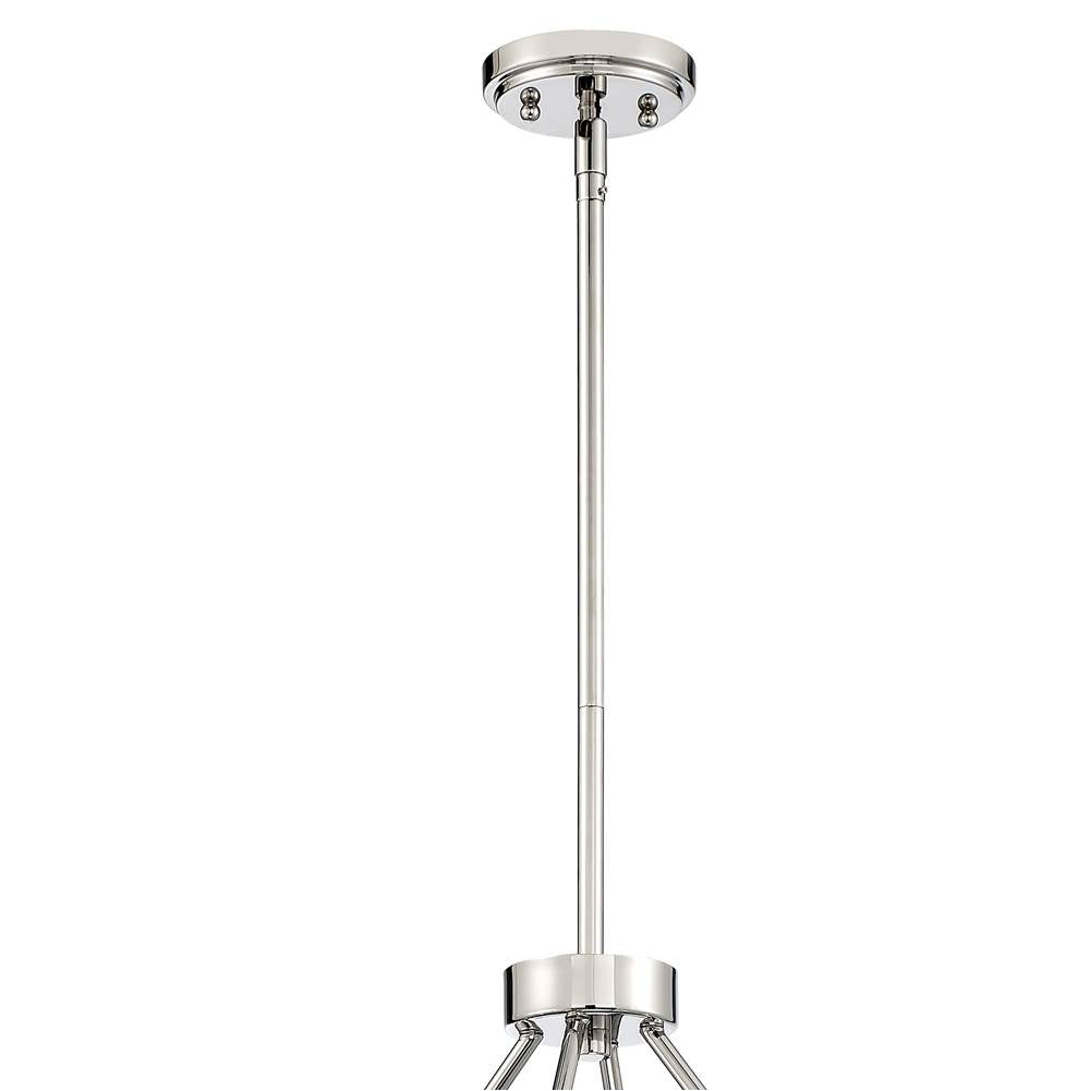 Crystorama WAT-B2008-PN Polished Nickel Watson 8 Light Polished Nickel Chandelier Image 6