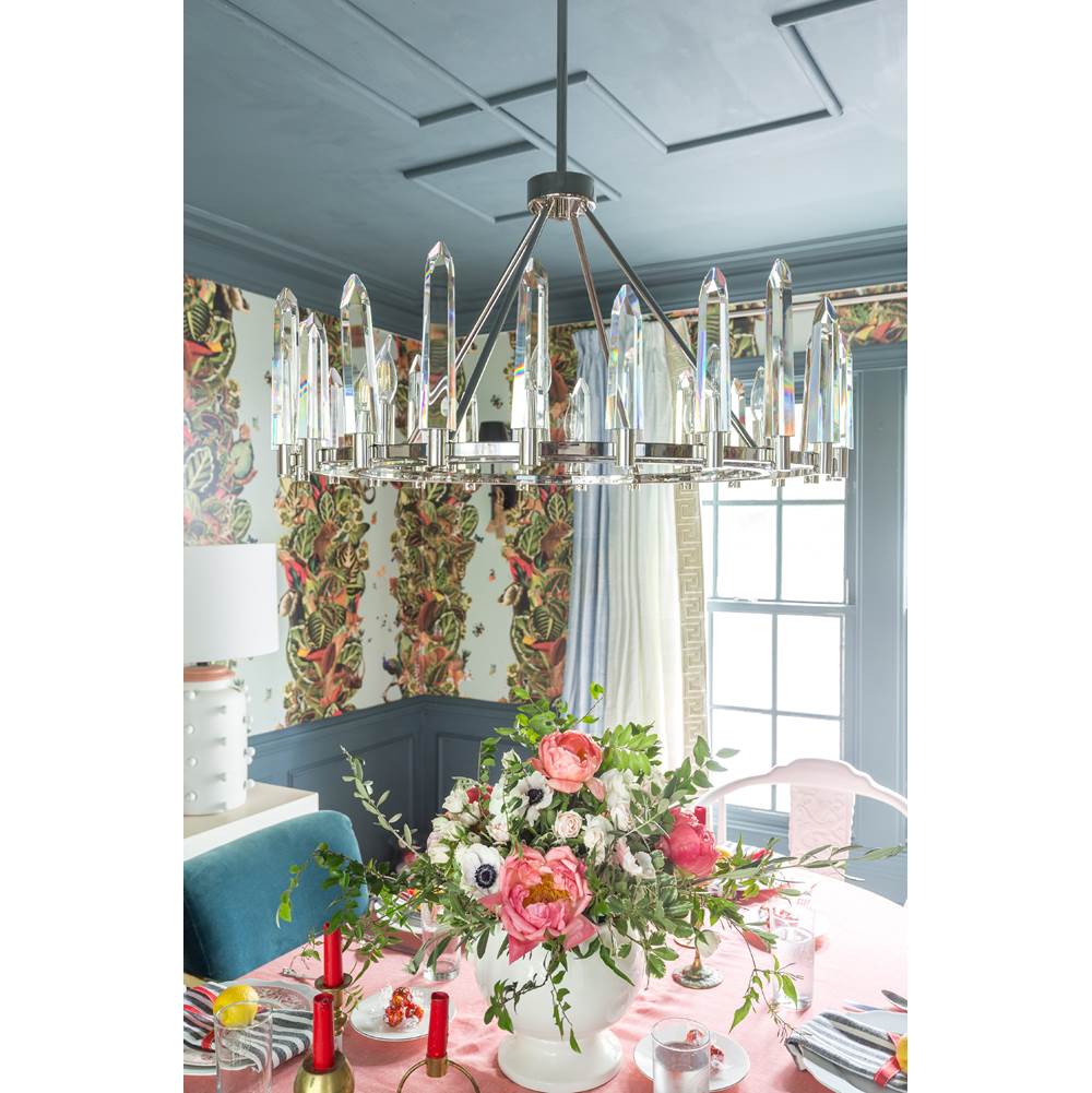 Crystorama WAT-B2008-PN Polished Nickel Watson 8 Light Polished Nickel Chandelier Image 3