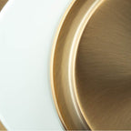 Crystorama ED0552202WHGD White,Gold Donoven 2 Light White, Gold Flush Mount Image 3