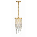Crystorama WIN-210-GA-CL-MWP Antique Gold Winfield 1 Light Antique Gold Pendant Image 1