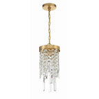 Crystorama WIN-210-GA-CL-MWP Antique Gold Winfield 1 Light Antique Gold Pendant Image 3