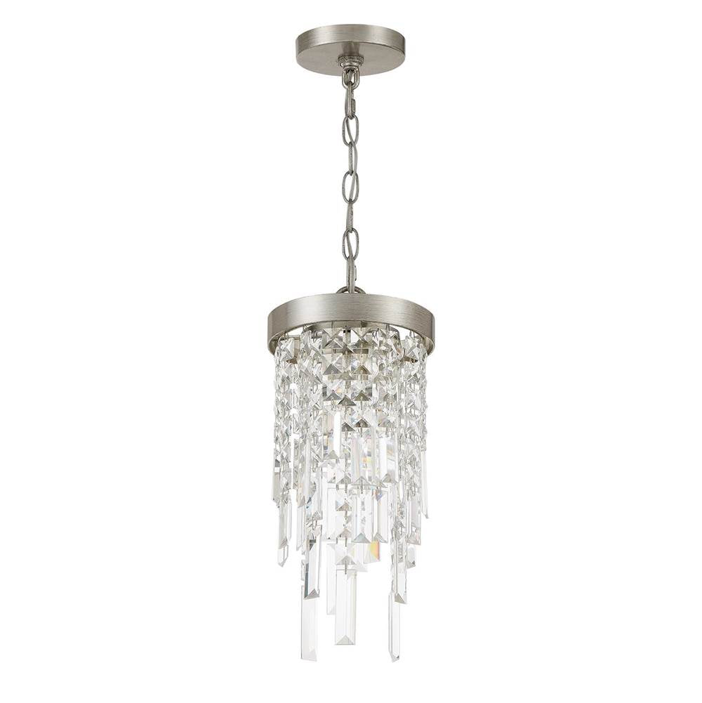 Crystorama Winfield 1 Light Antique Gold Pendant