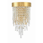 Crystorama Winfield 2 Light Antique Gold Wall Mount