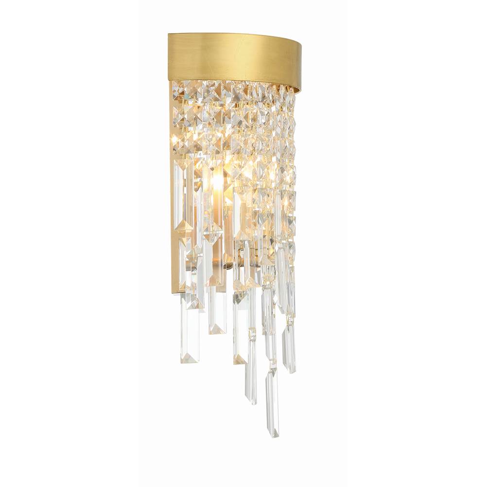 Crystorama WIN-212-GA-CL-MWP Antique Gold Winfield 2 Light Antique Gold Wall Mount Image 2