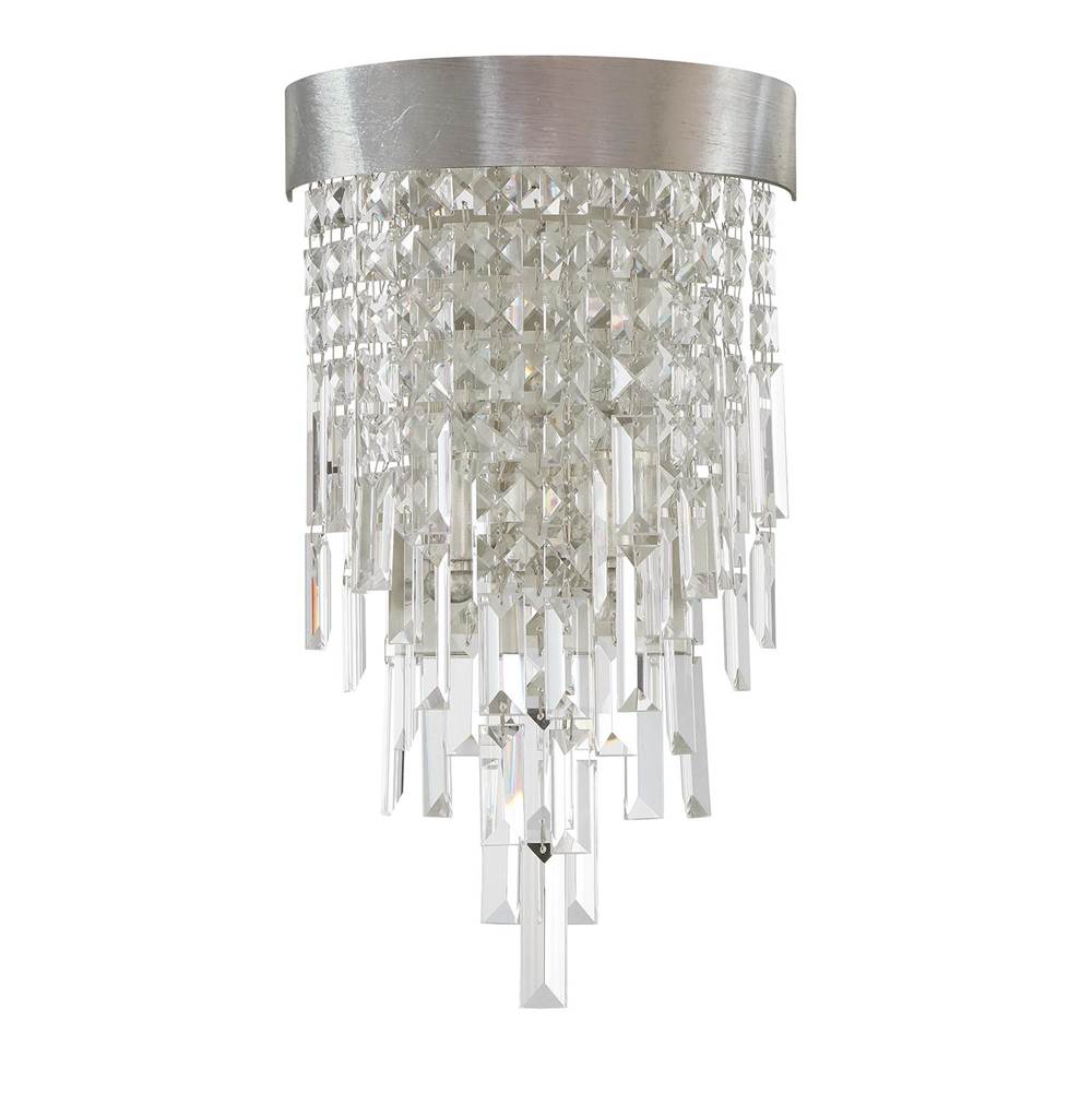 Crystorama Winfield 2 Light Antique Gold Wall Mount