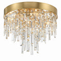 Crystorama WIN-213-GA-CL-MWP Antique Gold Winfield 4 Light Antique Gold Ceiling Mount Image 1
