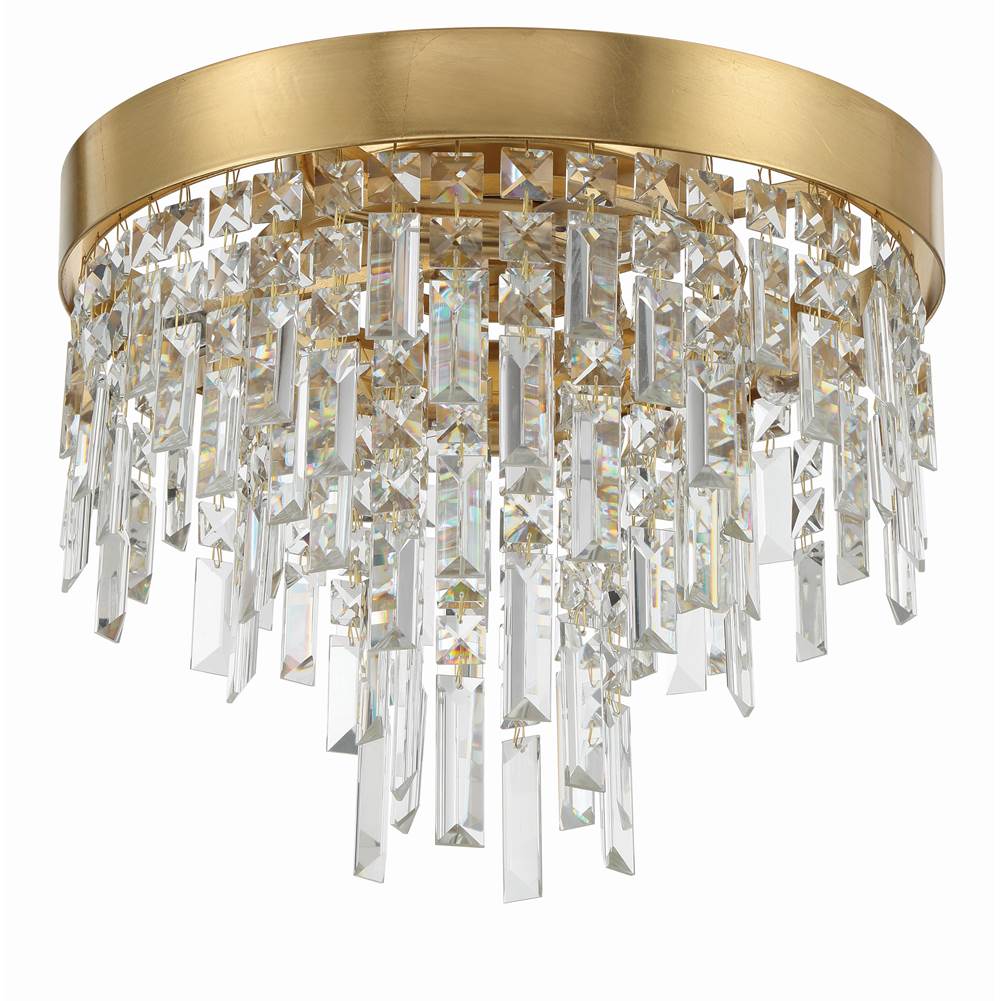Crystorama Winfield 4 Light Antique Gold Ceiling Mount