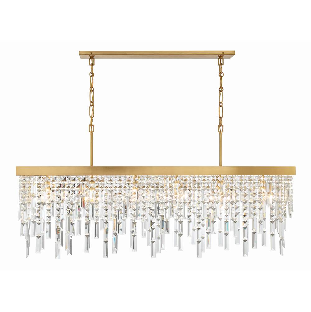 Crystorama WIN-217-GA-CL-MWP Antique Gold Winfield 6 Light Antique Gold Chandelier Image 1