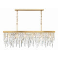 Crystorama WIN-217-GA-CL-MWP Antique Gold Winfield 6 Light Antique Gold Chandelier Image 1