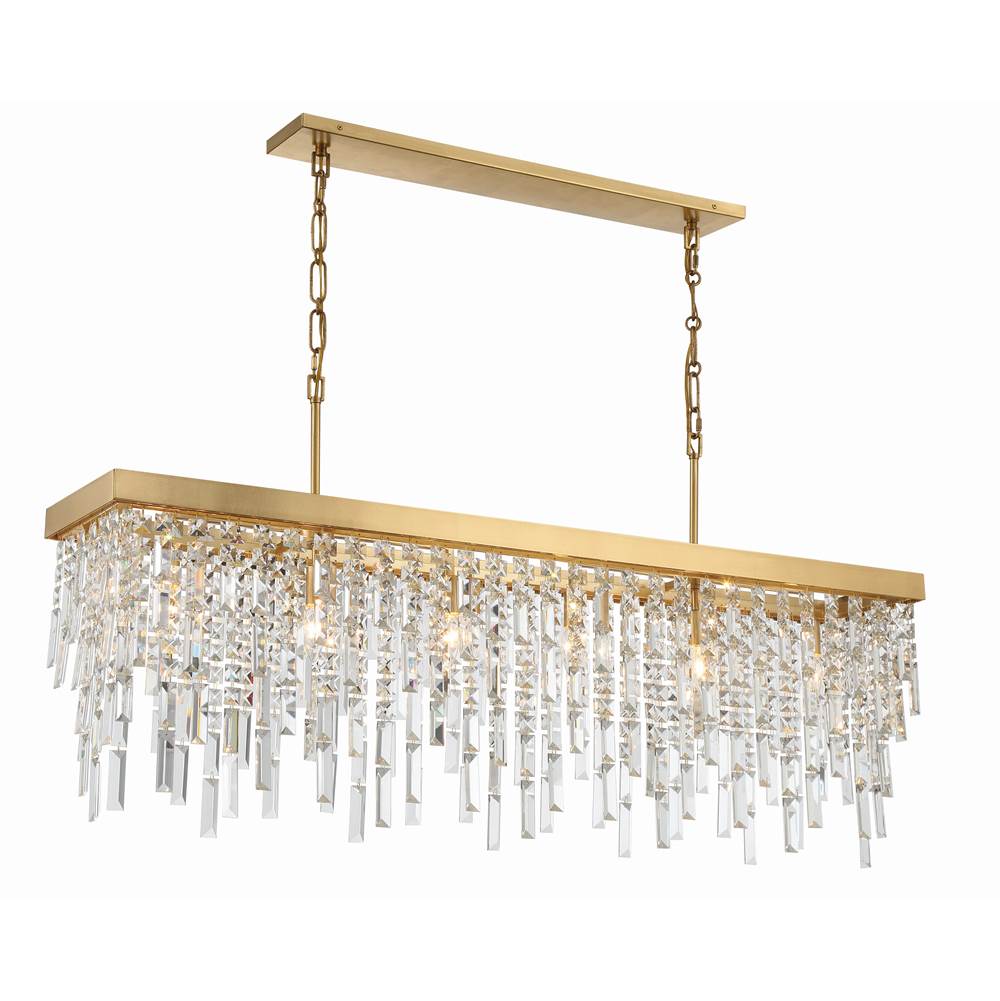 Crystorama Winfield 6 Light Antique Gold Chandelier