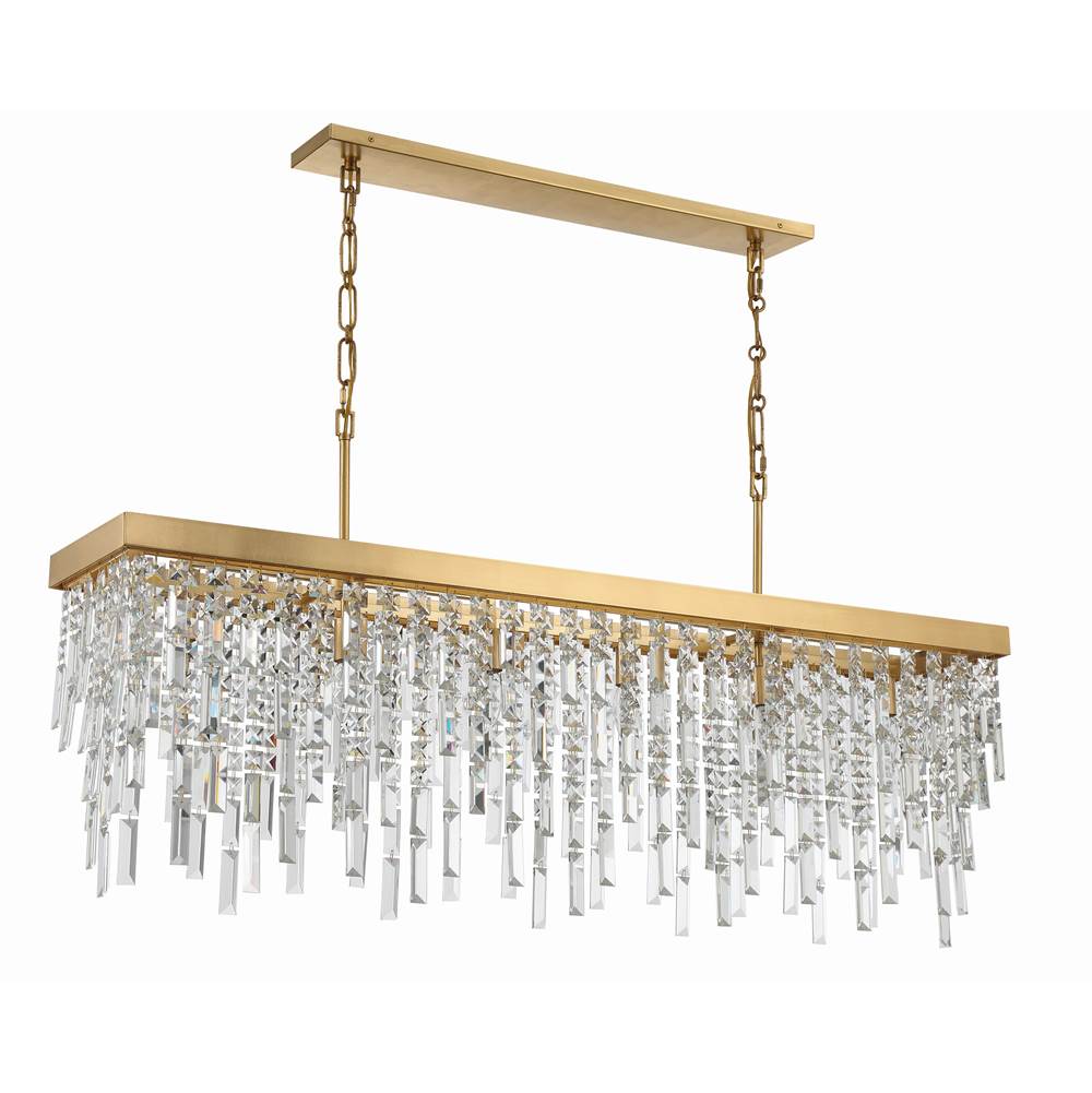Crystorama WIN-217-GA-CL-MWP Antique Gold Winfield 6 Light Antique Gold Chandelier Image 3