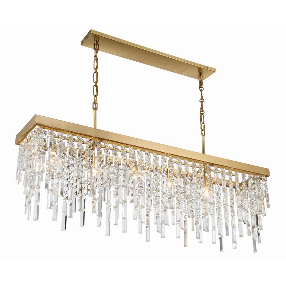 Crystorama WIN-217-GA-CL-MWP Antique Gold Winfield 6 Light Antique Gold Chandelier Image 2