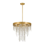 Crystorama WIN-615-GA-CL-MWP Antique Gold Winham 5 Light Antique Gold Crystal Chandelier Image 1