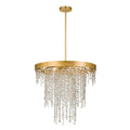 Crystorama WIN-616-GA-CL-MWP Antique Gold Winham 6 Light Antique Gold Crystal Chandelier Image 1