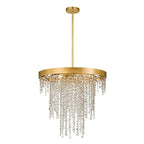 Crystorama WIN-616-GA-CL-MWP Antique Gold Winham 6 Light Antique Gold Crystal Chandelier Image 1