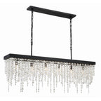 Crystorama Winham 6 Light Black Forged Chandelier