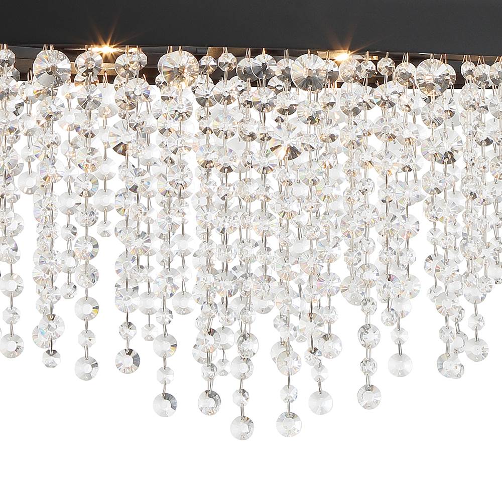 Crystorama WIN-617-BF-CL-MWP Black Forged Winham 6 Light Black Forged Chandelier Image 3