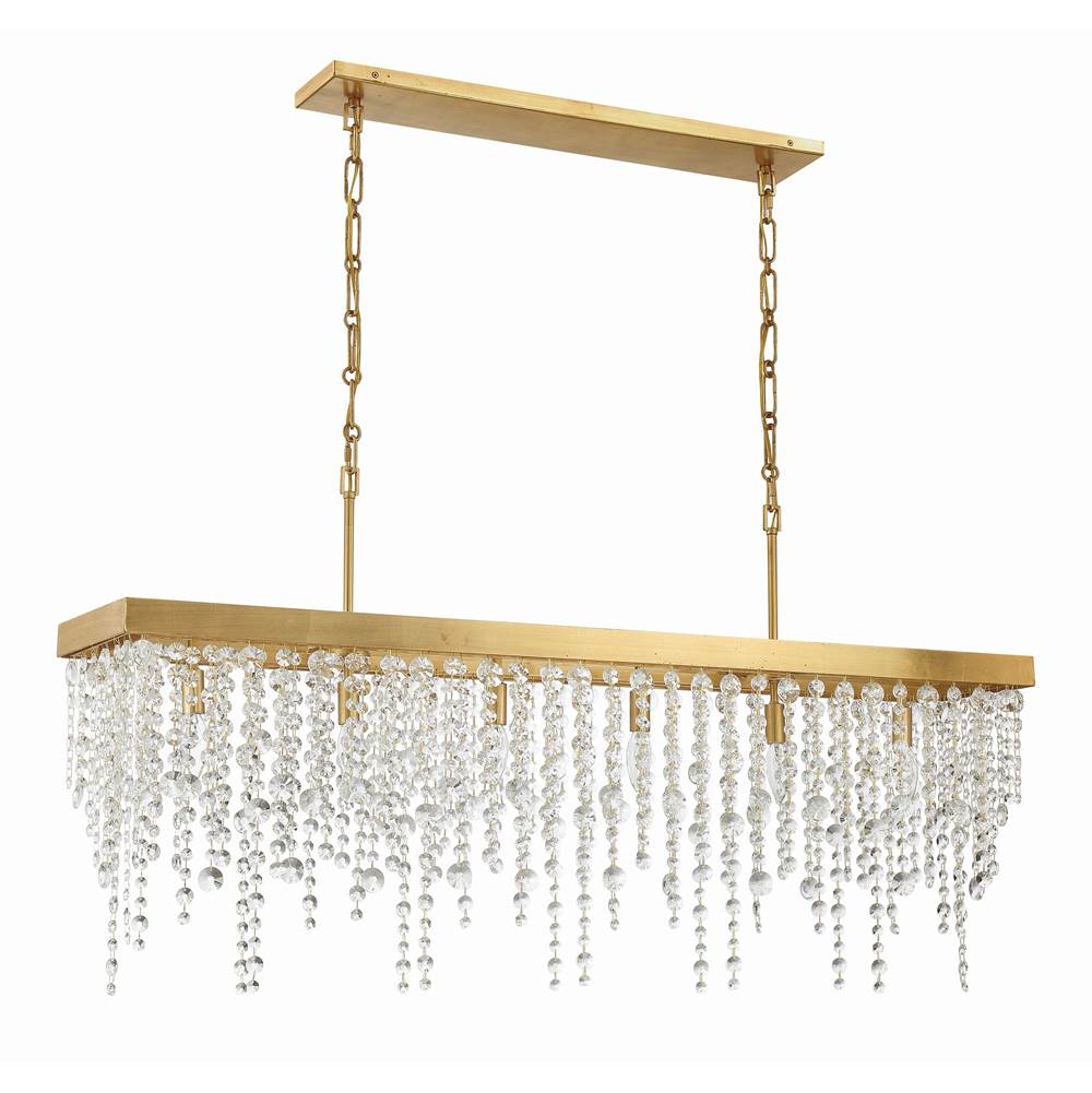 Crystorama Winham 6 Light Black Forged Chandelier