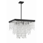Crystorama WIN-618-BF-CL-MWP Black Forged Winham 8 Light Black Forged Chandelier Image 6