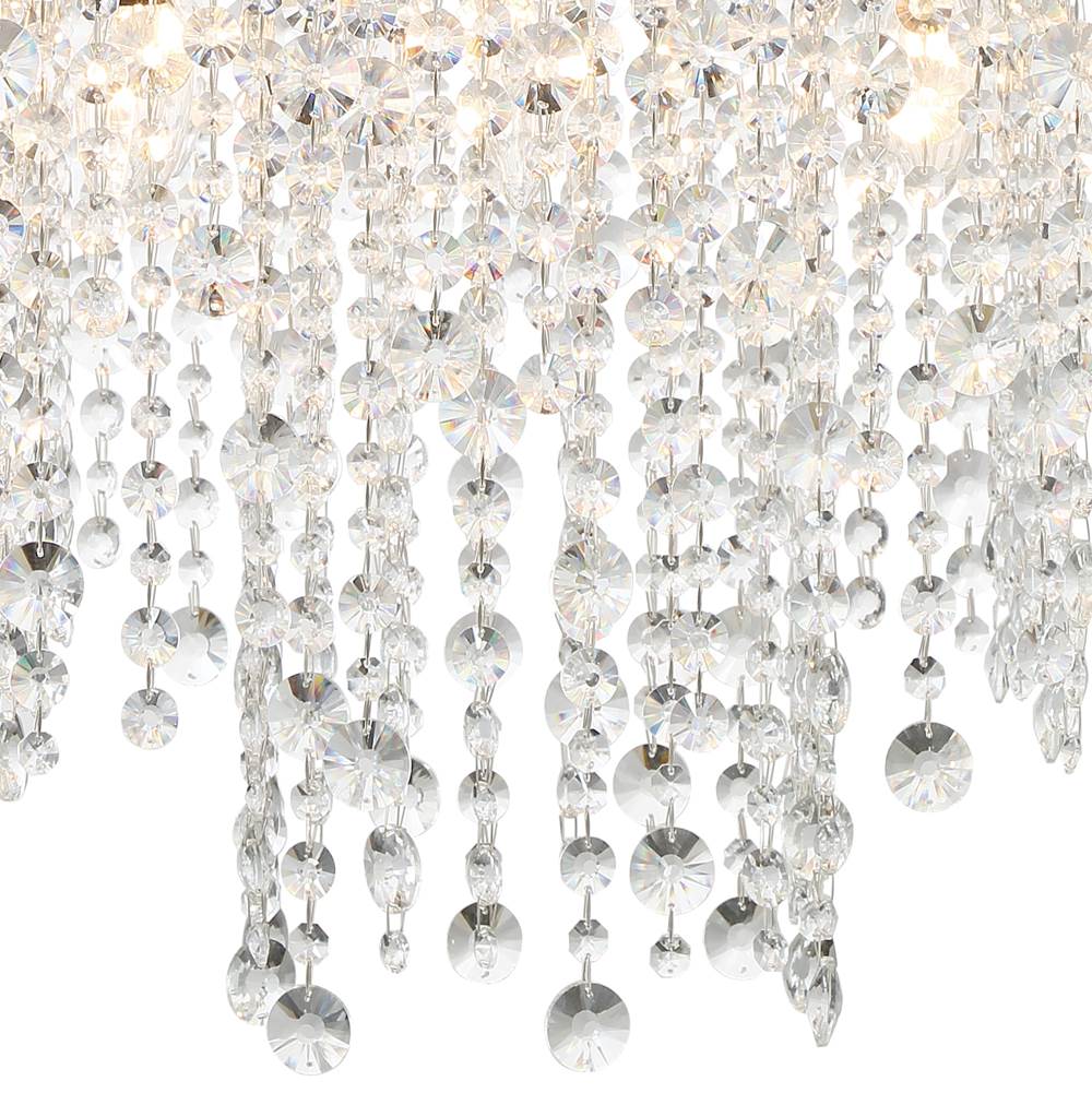 Crystorama WIN-618-BF-CL-MWP Black Forged Winham 8 Light Black Forged Chandelier Image 4
