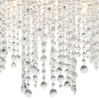 Crystorama WIN-618-BF-CL-MWP Black Forged Winham 8 Light Black Forged Chandelier Image 4