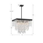 Crystorama WIN-618-BF-CL-MWP Black Forged Winham 8 Light Black Forged Chandelier Image 2