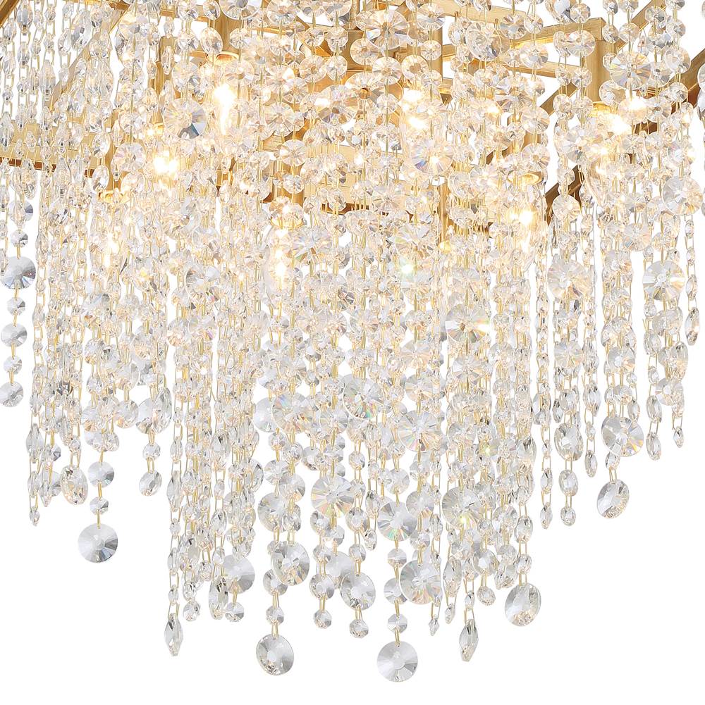 Crystorama WIN-618-GA-CL-MWP Antique Gold Winham 8 Light Antique Gold Chandelier Image 4
