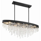 Crystorama WIN-619-BF-CL-MWP Black Forged Winham 8 Light Black Forged Chandelier Image 4